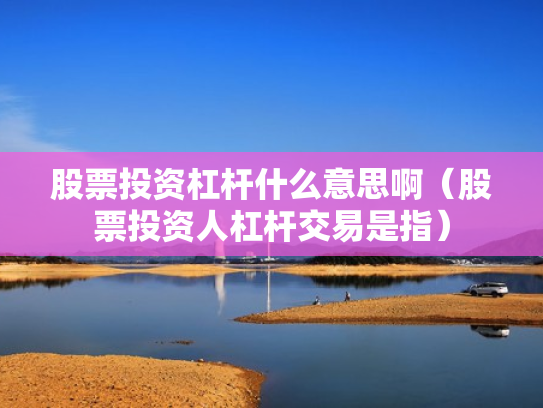 股票投资杠杆什么意思啊（股票投资人杠杆交易是指）