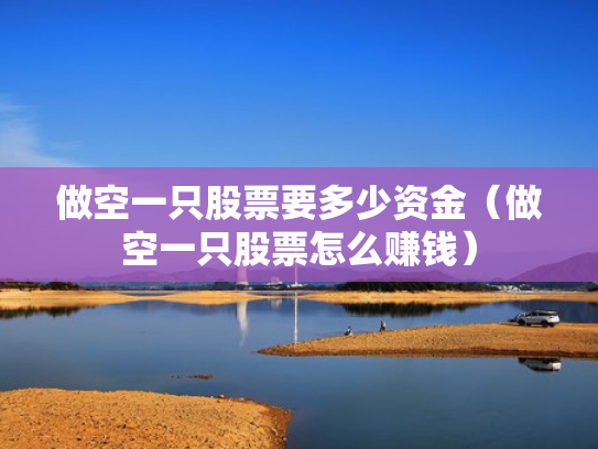 做空一只股票要多少资金（做空一只股票怎么赚钱）