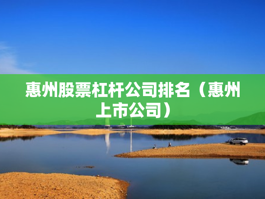 惠州股票杠杆公司排名（惠州上市公司）
