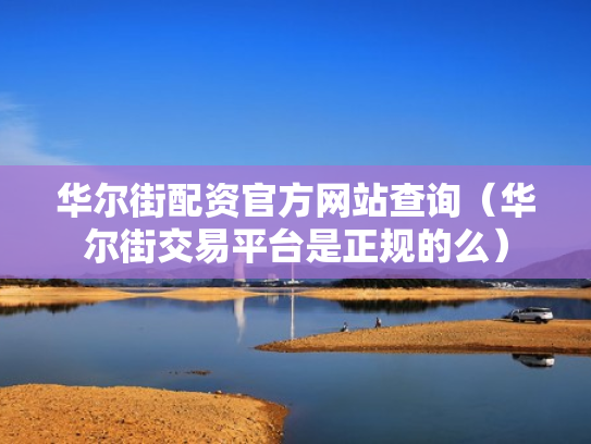 华尔街配资官方网站查询（华尔街交易平台是正规的么）